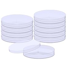 BIPEE Sterile Petri Dish, Pack of 10pcs, 90 x 15mm Petri Dishes Y-Plate 3-Section