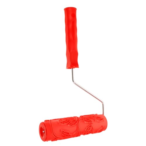 HEATSHAKING 壁装飾用パターンペイントローラー 多用途ゴム製テクスチャローラー 室内壁 天井 キャビネット用 簡単操作 きずけず美しい模様作成