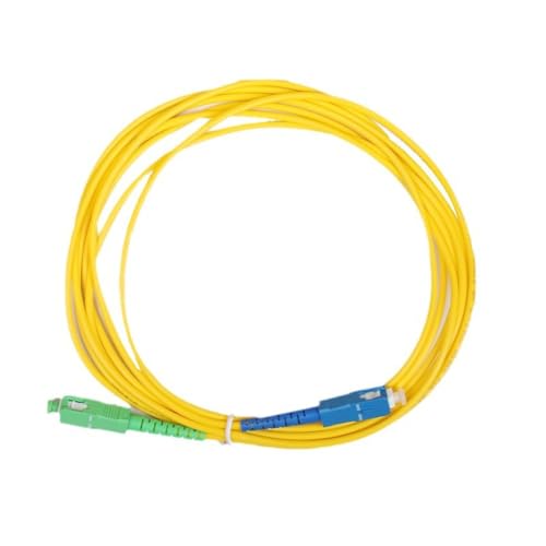 MQODLFP 10 cables de conexión de fibra óptica SC/-SC/UPC, longitud de 2 metros, puente óptico de PVC, diámetro Simplex monomodo