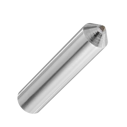 QUARKZMAN Diamantschleifer, 10mm x 45mm (13/32 x 1-3/4) Einzelner konischer Punkt Schleifrad runder Stift Geschweißtes Diamant-Abrichtwerkzeug, Silberton