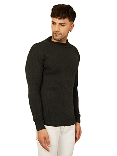 Image of Kvetoo Men High Neck Full Sleeve Winter Woolen Sweater