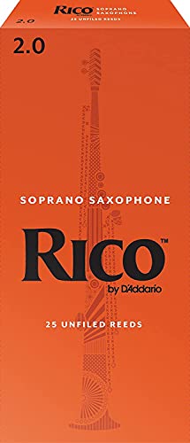 Image of Rico Soprano Sax Reeds, Strength 2.0, 25-pack