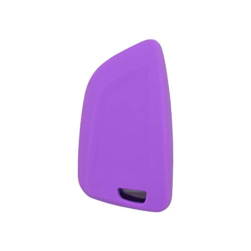 BROVACS Silicone Cover Protector Case Holder Skin Jacket Compatible with BMW X5 X6 X1 5 7 Series 3 Button Smart Remote Key Fob CV9906 Purple - Image 3