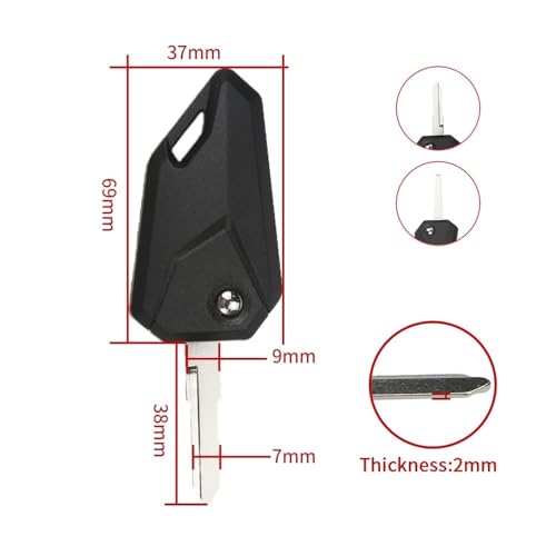 Clé vierge moto pliable pour boîtier Cave Canivete Oca Para