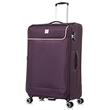 29" Suitcase Large by ATX Luggage Expandable Lightweight Softshell Trolley Case Built-in TSA Lock with 4 Dual Spinner Wheels Hold Check in Luggage