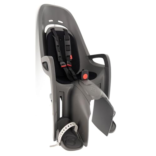 HAMAX Kinderfahrradsitz Zenith with Carrier Adapter, Grey/Black, STANDARD