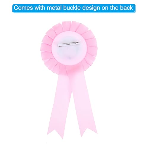 Image of PATIKIL Birthday Girl Ribbon,Pink Satin Fabric Birthday Women Tinplate Badge Pin,Happy Birthday Princess Party Button Pins,Girls Brooches for Party Decoration, Pink