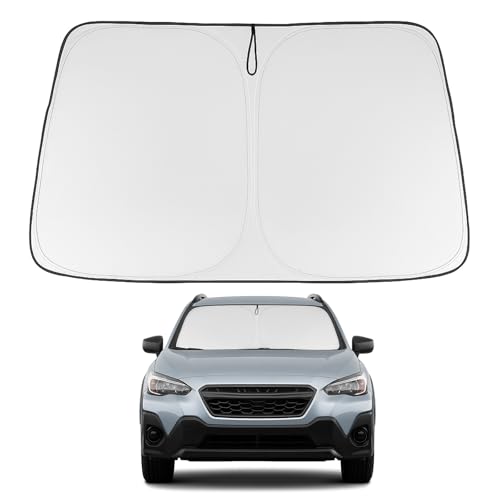 Image of Proadsy Front Windshield Sun Shade Foldable Sunshade Protector Custom Fit 2018-2025 Crosstrek 2.0i Premium Limited Wagon Accessories 2026 Upgrade