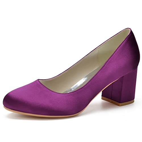 Chaussures à talons bas violets en 36.5 pour le bureau