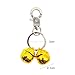 Nikeg Dog Collar Bells 2pcs Pet Location Tracking Collar Bell Loud Copper Bells with Lobster Clip Hanging Ring Accessories(ColorD)