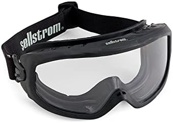 Sellstrom Safety Fire Goggles - Sealed & Airtight - Anti-Fog Clear Lens - Flame Resistant Strap - Fits Over Glasses - S80225