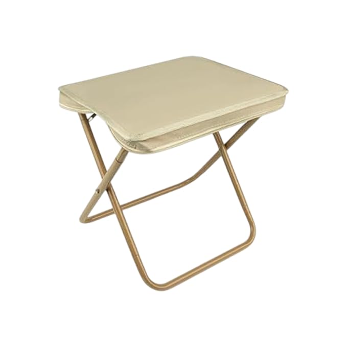 foldable handbag stool | portable lightweight folding camping chair | compact picnic stool for travel, beach & outdoor use