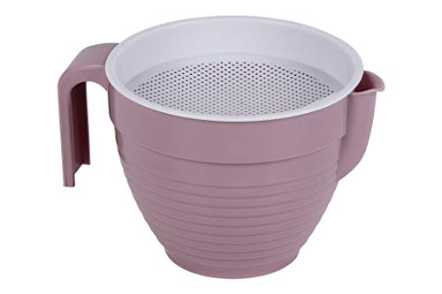 Grasera Colador 500Ml Mod.albahaca Rosa Palo 16.5X12X10Cm Venta Unitaria En Oferta Cofan Grasera Con Colador En 500 Ml Modelo Albahaca | Graseras De Cocina | Varios Colores | Medidas 16.5 X 12 X 10 Cm