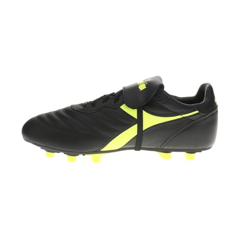 Diadora Mens Brasil Lt T Mdpu Soccer Cleats - Black, Yellow3