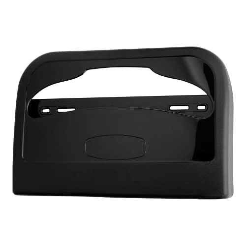 Image of EZbrnd Wall-Mounted Half-Fold Toilet Seat Cover Dispenser for Commercial /Residential /Bathroom /Office, Seat Cover Paper Sold Separately, Black, 3100B-EZ