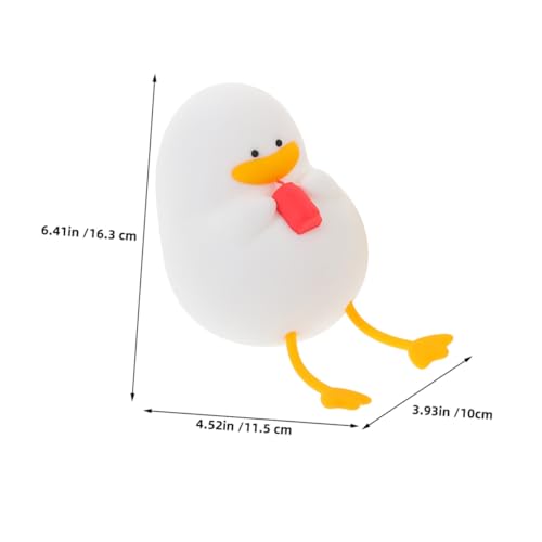 Lámpara de noche pato de silicona LED recargable para cuna miniatura 2