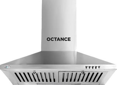 Grance Octance 60 cm Kitchen Chimney | Wall Mount | Iron with Powder...