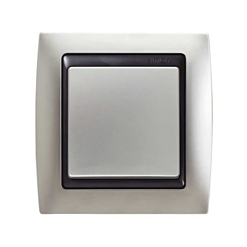 Marco 3 elem. aluminio mate : plaque de finition triple poste - 2