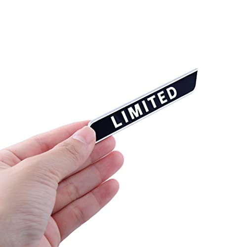Image of Limited Emblem 3D nameplate Logo Right /Left /Tailgate Fender Badge Compatible with Car Truck (Black)