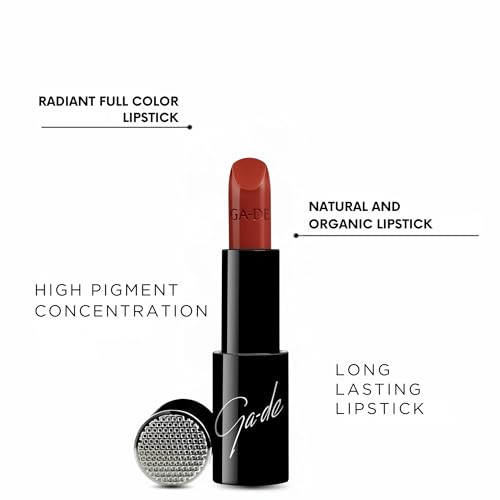 Image of GA-DE Selfie Full Color Lipstick, 869 - Long Lasting High Pigment Lipstick with Argan Oil - Creamy Radiant Shine and Hydrating Benefits - 0.14 oz