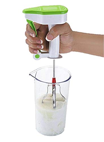 MorningVale Multipurpose Plastic and Stainless Steel Power Free Hand Blender for Egg and Cream Beater (Multicolour)