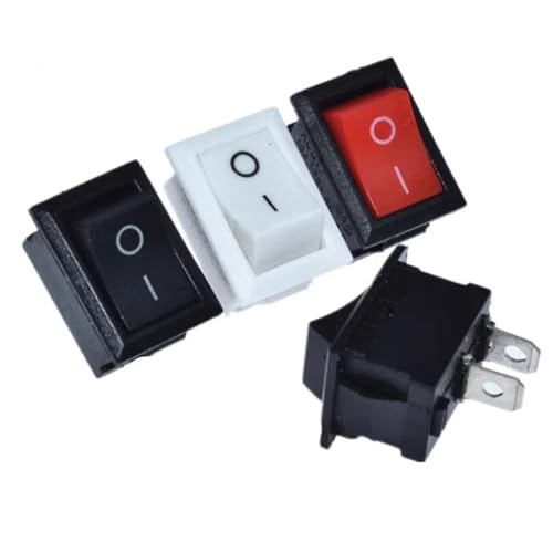 Interruptor rectangular KCD1 de 15mm con doble pin y alta resistencia a tensiones de 250V 3