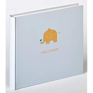 Walther design UK-148-L Babyalbum Baby Animal, Blau, 25×28 cm