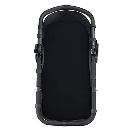 JYOKO Kids Sábana para Capazo de algodón, Ajustable con elástico para Moisés, Carrito de Bebé, Cochecito y Silla de Paseo (Black Series)