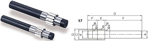 KHK SSGS2.5-11, 2.5, 11 Tooth, Ground Spur Pinion Shafts