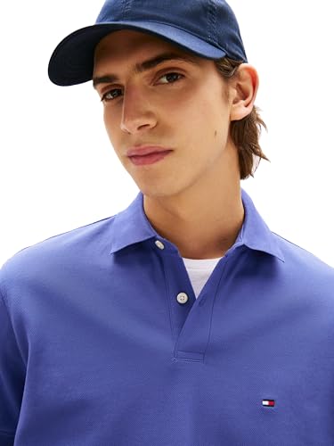 Image of Tommy Hilfiger Men's Short Sleeve Polo Shirts in Classic Fit with Stretch and Organic Pique Cotton
