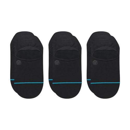 Image of Stance Icon Classic Casual No Show Socks 3-Pack, No Slip Grip - Cotton Blend - Light Cushioning - Arch Support