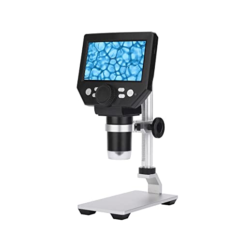Microscope 1-1000X 4.3 Inch Electronic Digital Microscope Large Base(Metal stents)