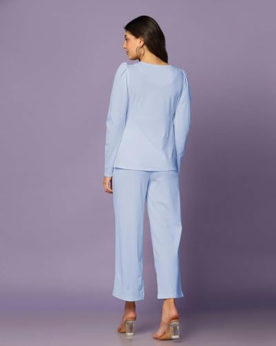 Image of Leriya Fashion Co-ord Set for Women Stylish Lycra Cotton | Western Summer Dress for Woman | Trendy Summer Casual Travel Outfit | A Line Dresses for Women | Western Stylish Midi Party Dress Outfits