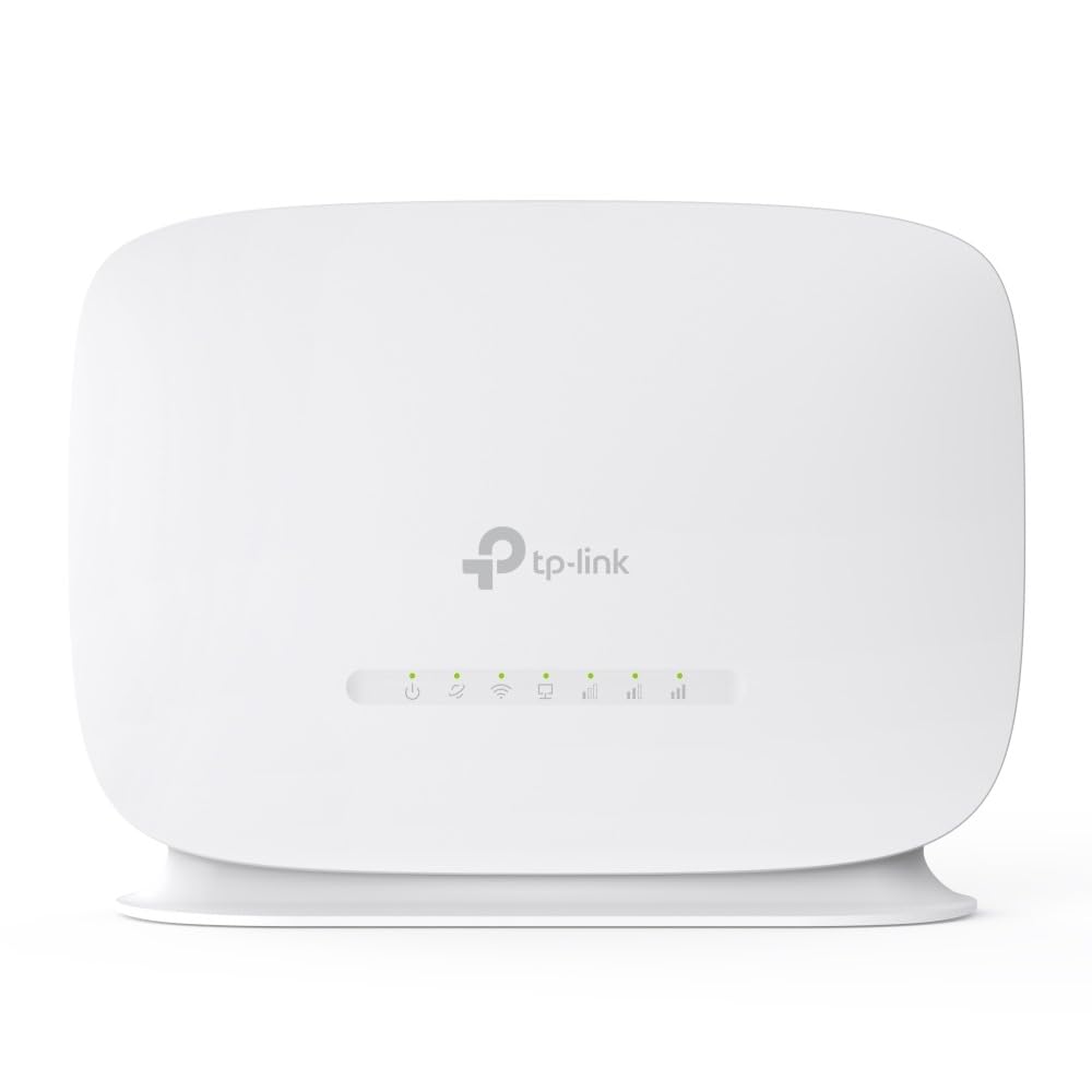 TP-Link 300Mbps 4G WiFi Router, cutting-edge Mobil WiFi Router 4G Cat4 LTE Network, Ideal for gaming & streaming, Nano SIM Card Slot, Plug & Play, Secure Network WPA-PSK(TL-MR105)