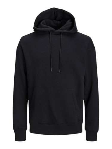 Jack & Jones Herren Jjestar Basic Sweat Hood Kapuzenpullover, Schwarz, M EU – Ansicht 1