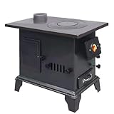 Stufa A Pellet Stufa A Legna Con Forno Dotato Di Finestra Di Visualizzazione Adatto A Diversi Combustibili Cucine Da Campeggio Due Misure(56 * 35 * 50cm)