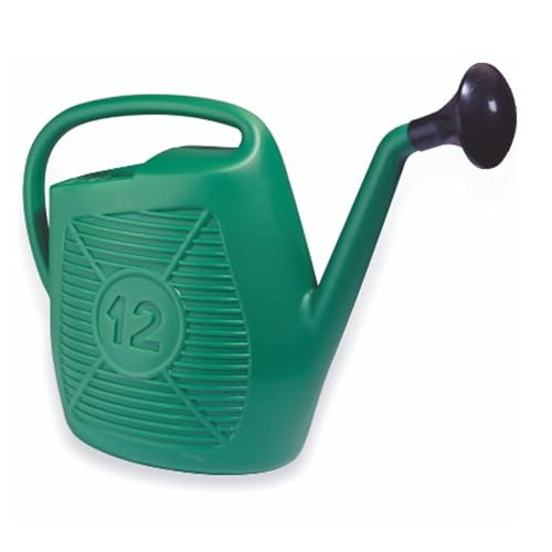Ecoplast | Annaffiatoio 12 Litri, Annaffiatoio da Giardino in Plastica, Verde, 50x21x39