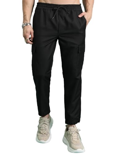 Highlander Men's Cargo Jogger Trousers| Utility Pockets | Trouser for Men | Men Trousers