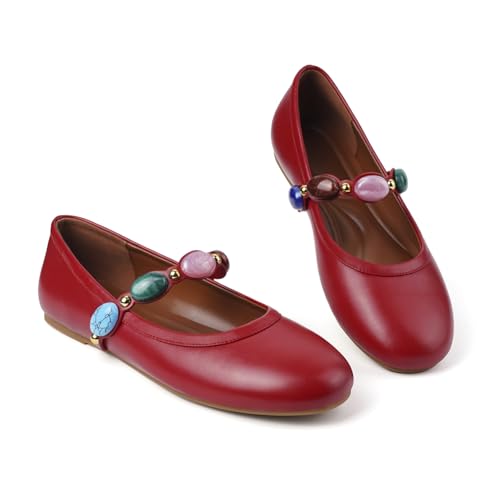 Image of Ballet Flats Mesh Shoes for Women Mary Janes Flats | Wide Feet Options, Woven Mesh Flats, Soft Cushion, Comfortable Ballerina Flats, Casual, Dress Shoes, Daily, Work, Versatile