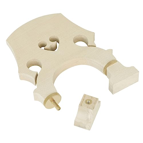 Sosoport Adjustable Maple Wood Violin Bridge Smooth Finish for Enhanced Sound Intonation for Low Pitched Instruments Violin Supplies for Luthiers