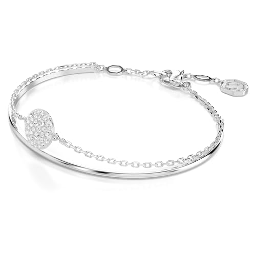 Swarovski Sublima Bangle Bracelet, Meteor Motif with Snow Pavé of Clear Round Crystals in a Rhodium-Finished Setting, Part of the Sublima Collection2