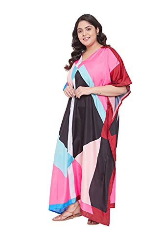 Oussum Long Caftan for Women Plus Size Beach Cover Up Casual Kaftan Maxi Gown Dress Loungewear House Dresses for Summer4