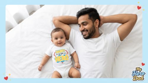Image of Lillypupp Cotton Body Suit For New Born Baby Boy Girl Made To Express Love For Fathers /Daddies. Half Sleeves Romper Bodysuit Clothes For Infant Toddler Boys Girls.