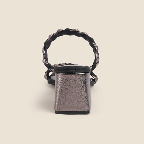Image of Metro Women's Double Strap Block Heeled Sandals