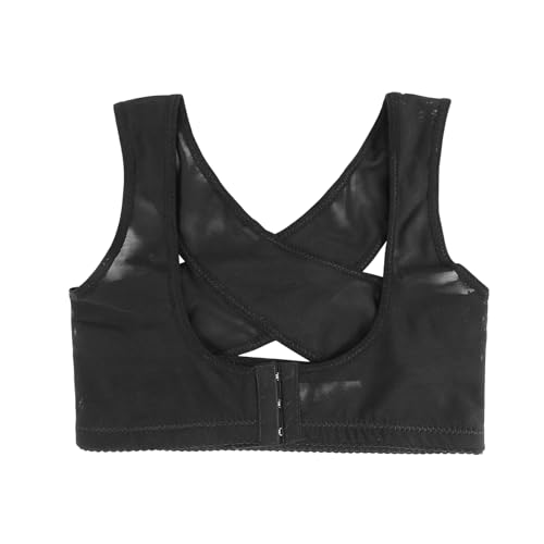 Rtxbvg Corrector de postura de espalda hombro ajustable de mujer senora Cinturon de apoyo soporte del pecho - Negro-M