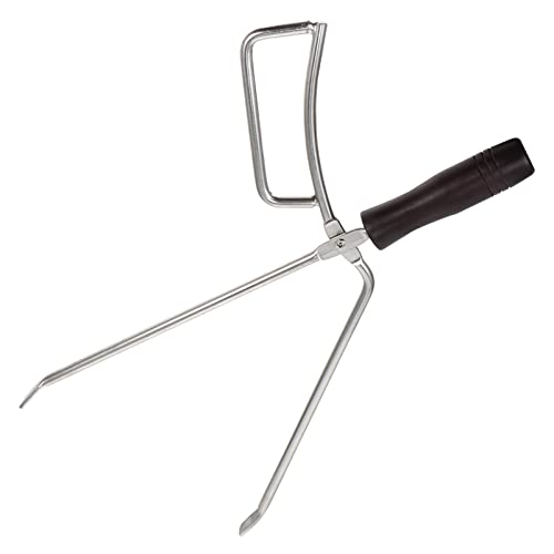 CIYODO 1PC Long Bbq Tweezer with Comfortable Handle Durable Charcoal Tong for Easy Grilling for Outdoor Cooking