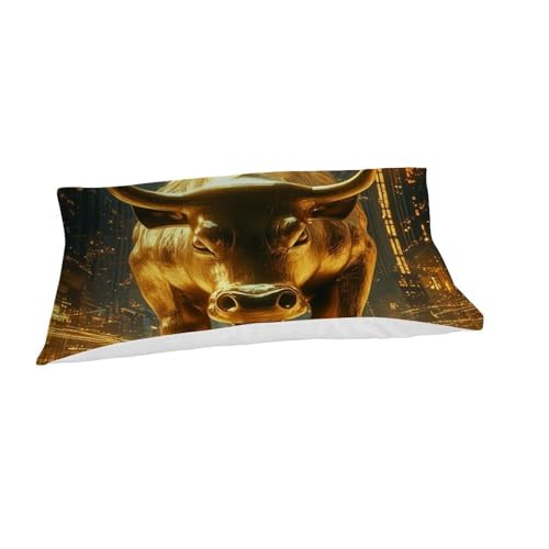 Housse de couette single animaux en microfibre zippée de 135x200 cm