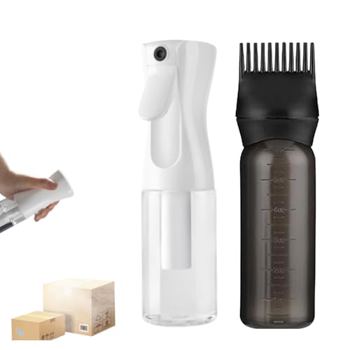 Applicatore Olio Capelli Kit,1 Applicatore di Olio Per Capelli,1 Flacone Spray Per Capelli,160 ml Con Scala Graduata,Spray Per Capelli,Per Capelli,Applicatore Capelli Parrucchieri,Tintura e Cura