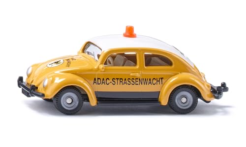 Modello giocattolo dettagliato di un Maggiolino VW nel design ADAC per giocare e da collezionare, Per giovani e vecchi assistenti stradali