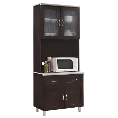 HODEDAH IMPORT Kitchen Cabinet, Chocolate
